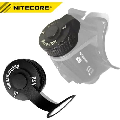 Wholesale Nitecore Headlamp Charging Port Tail Cover CAP for HC65 HC60 HC60M HC65M Original Lighting Accessories Without Spring