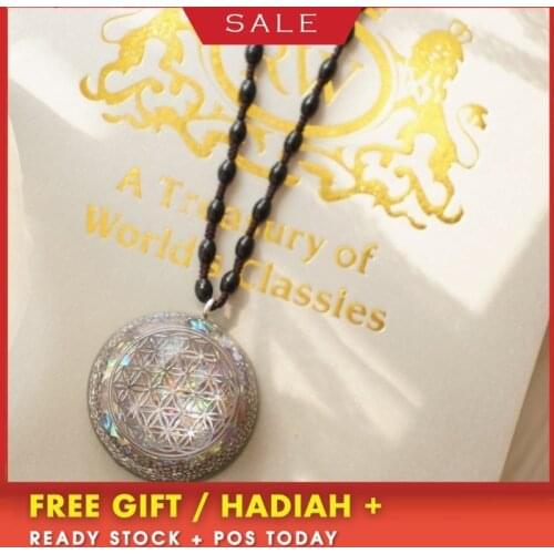 AURA REIKI Flower Of Life Orgonite Energy Pendant Austrian Energy Pendant Transform Negative Energy Big Satellite Necklace Gift