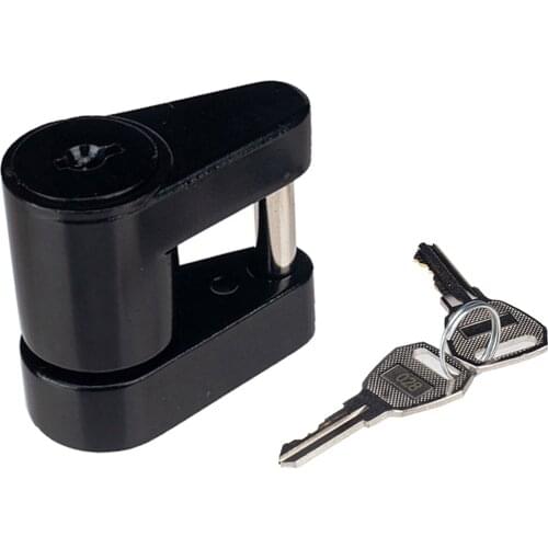 Portable Black Trailer Hitch Tongue Coupler Lock 3/4" Span for Security