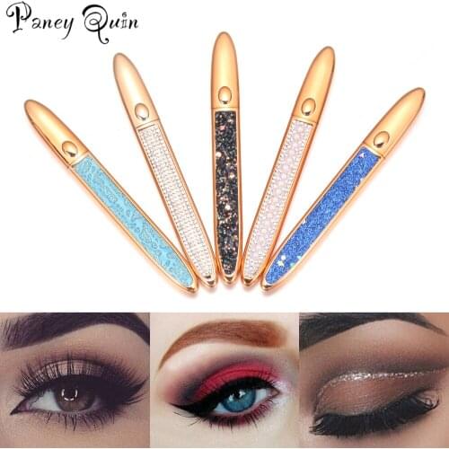 2 In 1 Self-adhesive Magic Lash Liner Glue Pen Non Magnetic No Glue Diamond Bling Glitter Liquid Eyeliner Waterproof Wholesale