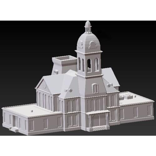 STL Model Buildings for CNC or 3D Printers ,Computer file,STL format file Villa house 3D Model