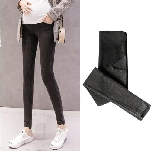 Pencil Trousers Belly Elastic Waist Maternity Leggings Pregnant Clothes For Pregnant Women Elastic Waist Maternity Leggings