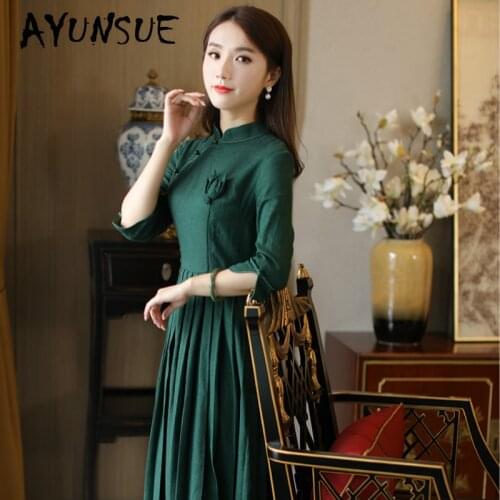 Spring Autumn Dress Women Clothes 2020 Long Dresses Party Dress Vintage Dress Elegant Vestidos Robe Femme R18F9474 YY2449