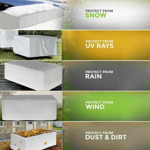Waterproof Outdoor Patio Garden Furniture Sunscreen Covers Home Sofa Table And Chair Silver Dustproof Protectio Covers