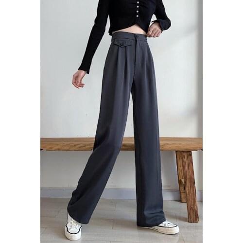 WWENN Women's Straight Trousers