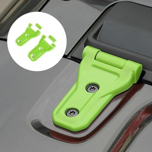 Green Engine Hood Hinge Cover Trim Accessories For Jeep Wrangler JL/JT 2018 Up Hood Hinge Cover Trim