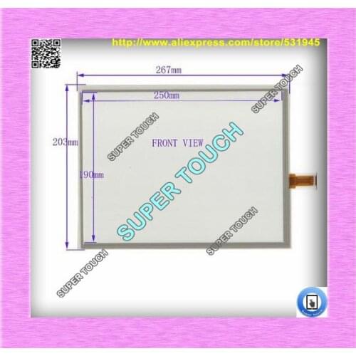 ZhiYuSun NEW 12.1Inch ELO Touch Screen 4 wire resistive USB touch panel overlay kit 267*203 Free Shipping
