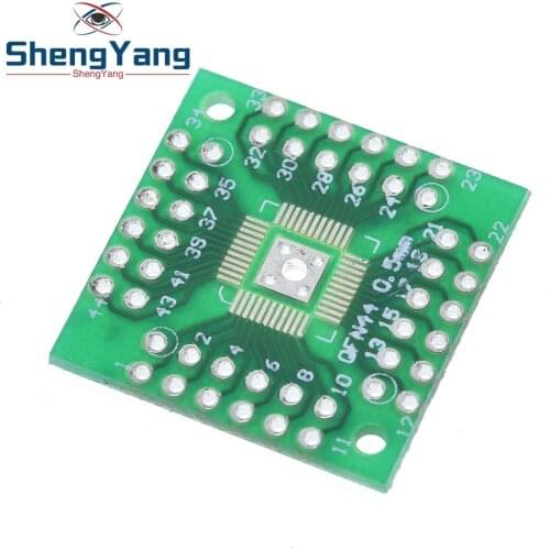 1Pcs HTQFP QFN48 to DIP48 QFN44 0.5mm QFP48 QFP44 PQFP LQFP Adapter Plate