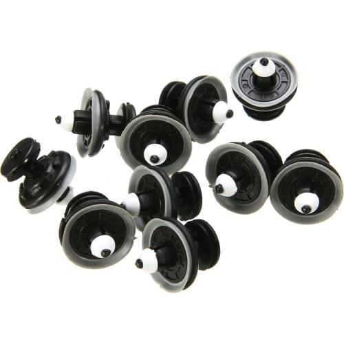 10pcs Plastic Car Interior Door Card Panel Trim Clip For V-W T-ouran T-iguan G-olf P-assat J-etta Audi A4 A6 A8 Q5 RS4 RS6