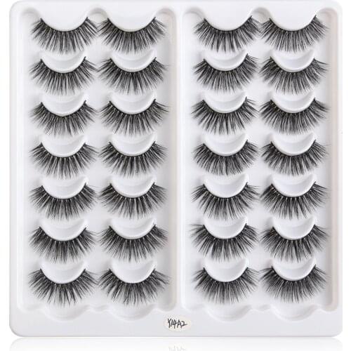 MAGEFY 3/14 pairs 3D Mink Lashes Natural False Eyelashes Dramatic Volume Fake Lashes Makeup Eyelash Extension Eyelashes