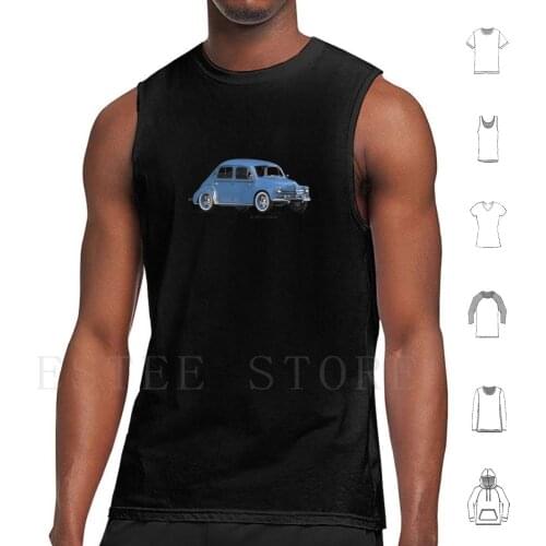 4 Cv Tank Tops Vest 4Cv 4 Horses Car Because Vintage 3D Automotive Carro Lapatteamodeler