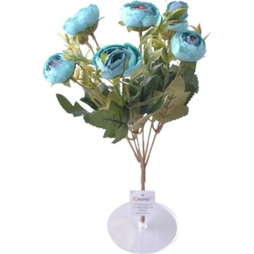 Buffer 6 Branched 28cmŞakayık Rose artificial flower Mavi-CK011MA decoration artificial flower искусственный цветок