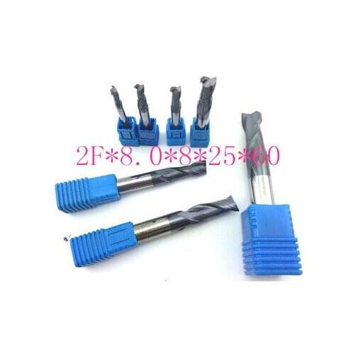 Cnc cutter tool TAPC tungsten alloy milling cutter HRC50 2F*8.0*8*25*60