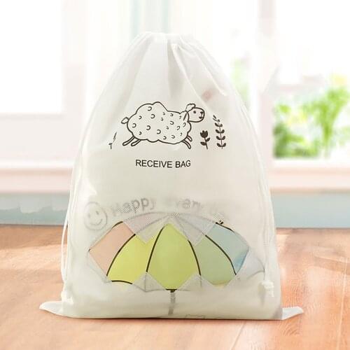 Travel Portable Shoe Storage Bag Thick Non-woven Drawstring Bundle Pocket Travel Clothing Storage Bag Collecting Bag
