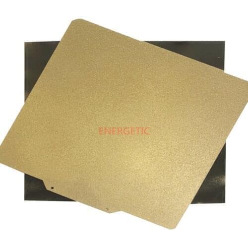 ENERGETIC Custom 332x340mm Double Side Textured PEI Steel Steel Sheet Build Flex Plate + Magnetic Base for Raise 3D Pro 2 Bed