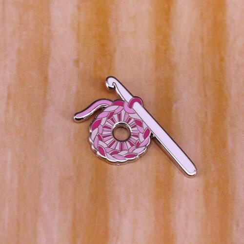 Crafty knitting badge perfect accessory for any knitters flair