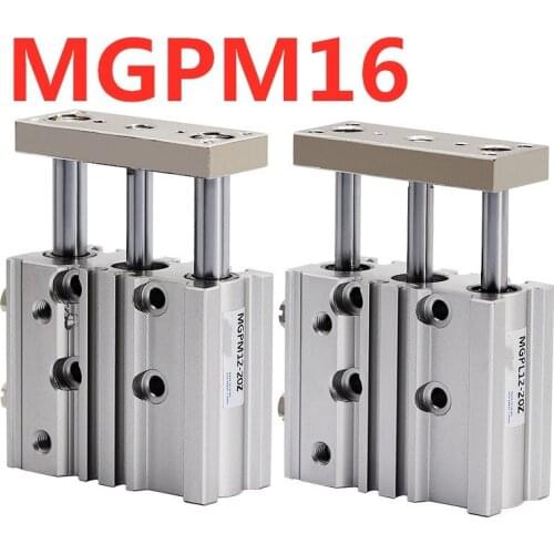 Compact Guide Cylinder MGPM16-25-50-75-100-125-150-175-200-250-300-350-400-500 SMC size