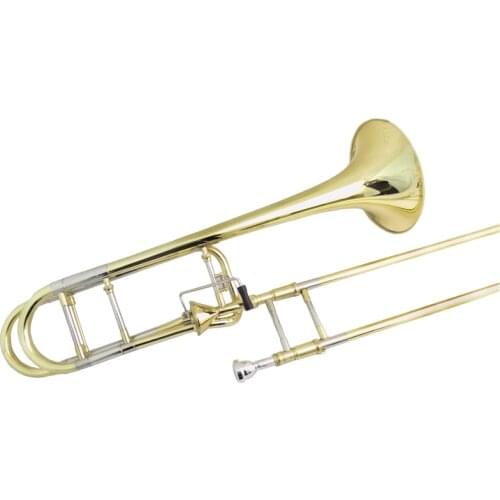 Bb/F Tapered Rotors Trombone with case Lacquer silver plated Edward Trombone musical instruments