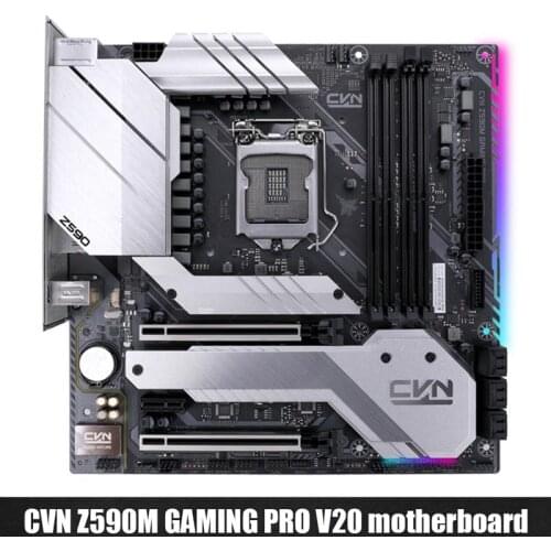 Colorful Motherboard CVN Z590M GAMING PRO V20 128GB PC-E x16 x4 SATA3.0 M.2 SSD Motherboard for 11600K/11700K/11900K