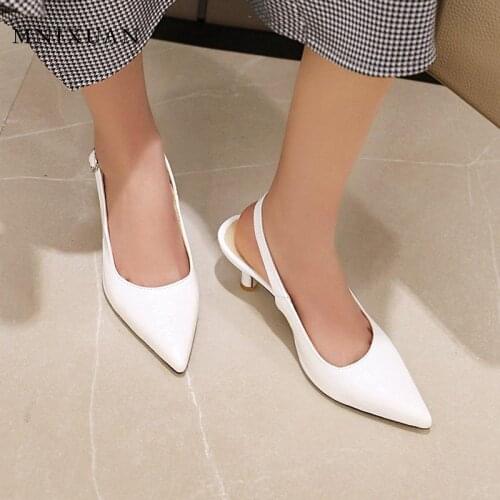 MNIXUAN Women's Shoes With A Glass Heel