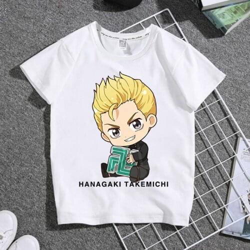 Anime Tokyo Revengers T Shirt Men Kawaii Harajuku Summer Tops Manjiro Sano Ken Ryuguji Graphic Tees Cartoon Unisex T-shirt Male