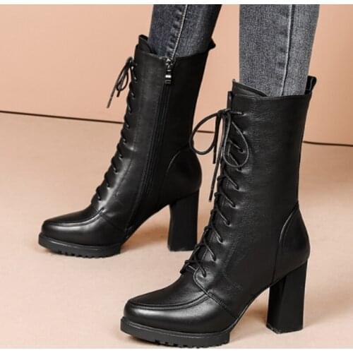 NKADQD Women's High Boots