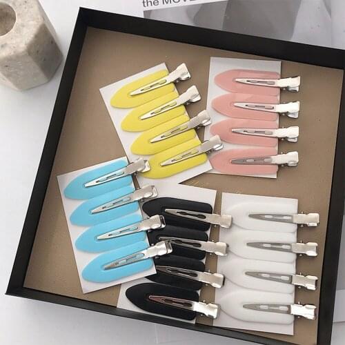 NEW 4Pcs/set No Bend Seamless Hair Clips Side Bangs Fix Fringe Barrette Makeup Washing Face Accessories Women Girls Styling Tool