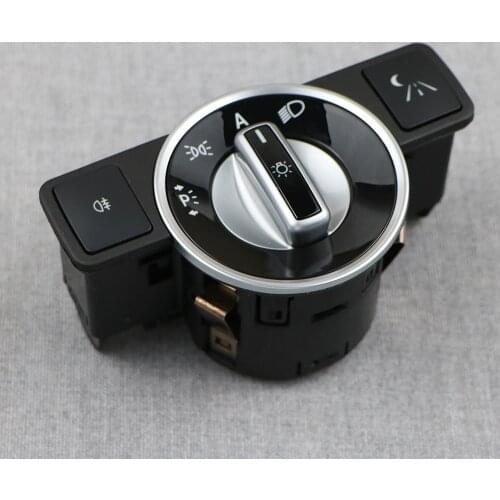 For Benz W204 S204 W212 A207 C207 X204 R172 C SLK GLK E Class Knob Button Headlight Switch Light Switch Chrome A2129057000