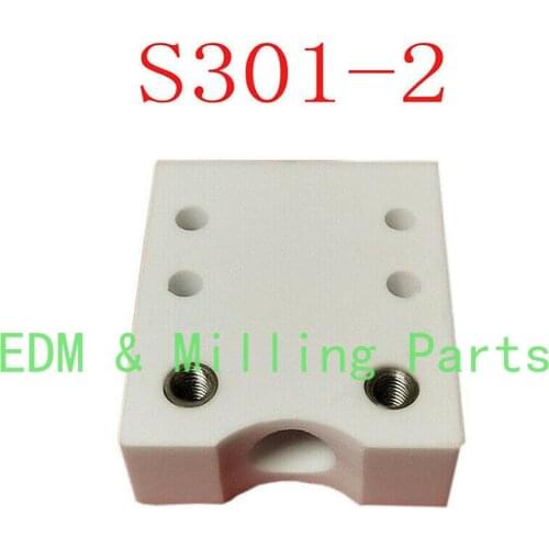 S301-2 SODICK CNC Wire EDM Machine Part Lower Isolator Plate Ceramic EDM Block 58 * 50 * 20T