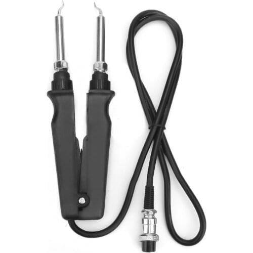 SMD Rework Station 220V 60W Desoldering Heater Pump Soldering Tweezer Style Iron Welding Pump Tools