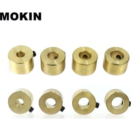Woodworking Drill Bit Brass Depth Stop Collars Ring Positioner Drill Limiter Locator 6/8/9/10mm Depth Controller With Hex Wrench