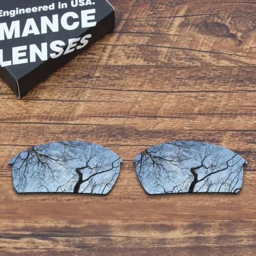 ToughAsNails Polarized Replacement Lenses for Oakley Bottlecap Sunglasses Metallic Silver (Lens Only)