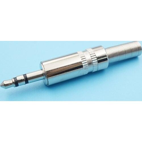 20pcs 3.5mm Stereo Plug Jack 3 Pole Dual Microphone Soldering Adapter 3.5mm Audio Welding Wire Connector Plug For Earphone Jack