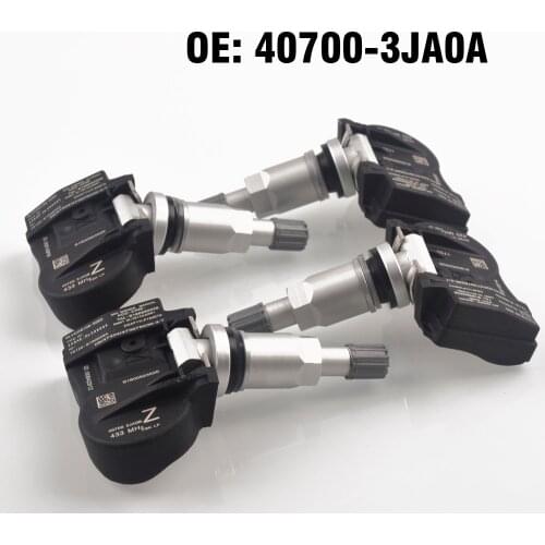 4 PCS Car Tire Pressure Monitor Sensor TPMS 407003JA0A 407003JA0B for Nissan maxima altima murano pathfinder for nifiniti JX35