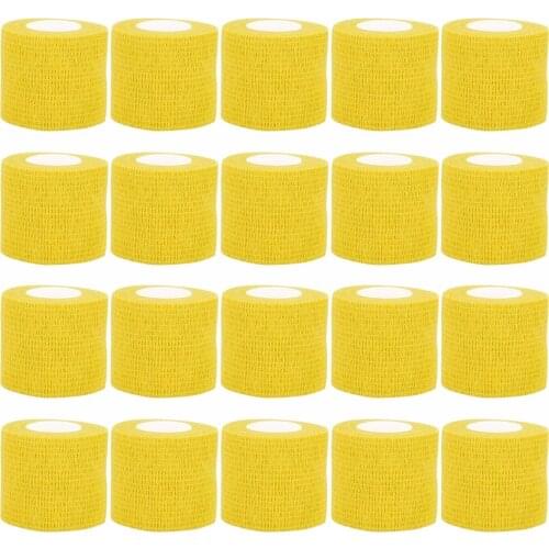 48/24/12/6Pcs Tattoo Grip Bandage Cover Wraps Tapes Self Adhesive Nonwoven Bandage Rolls for Tattoo Grip Tube