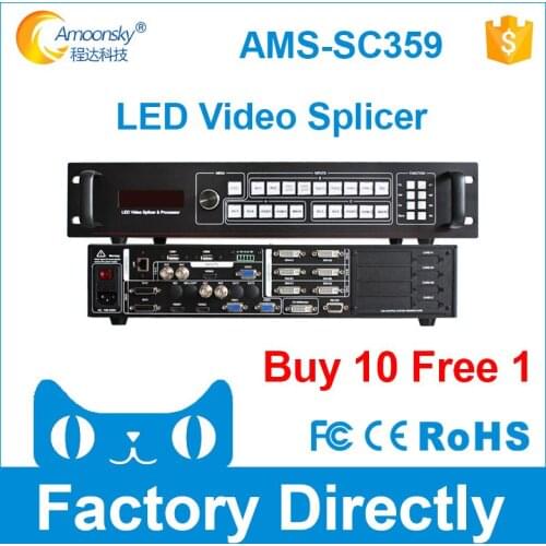 Amoonsky 6k video processor led splicing processor multi-window screen splicing processor for multi full color led display