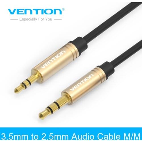 Vention Aux Cable 2.5mm to 3.5mm Audio cable Jack 3.5 to 2.5 male Aux Cable For Car SmartPhone Speaker Headphone Moible Phone