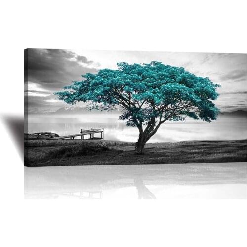 Large Blue Tree Black and White Diamond Embroidery Home Decoration Diy Diamond Painting Cross Stitch Mosaic Sticker