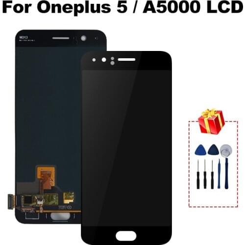 5.5" display For Oneplus 5 A5000 LCD Touch Screen Digitizer LCD Display Replacement Assembly Parts With Frame for Oneplus 5 LCD