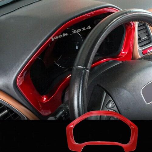 For Honda HR-V HRV 2016 2017 2018 Red Instrument Gauge Panel Cover Strip Trim Garnish