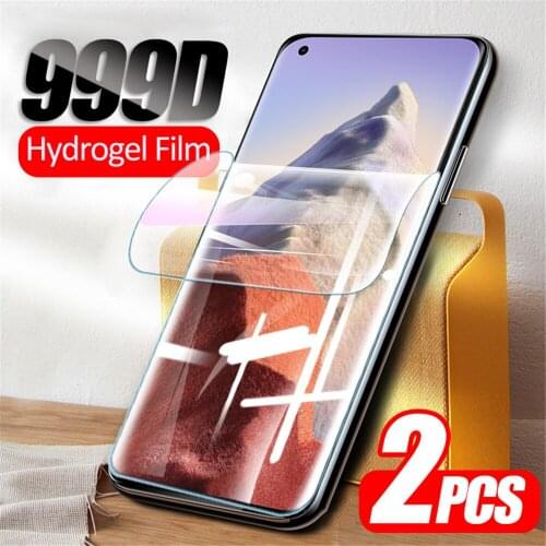 For Xiaomi 11 Ultra Film 2pcs Full Curved Hydrogel Soft Films Xiomi Mi11 Mi 11Ultra Cover Protective Screen Protector Not Glass