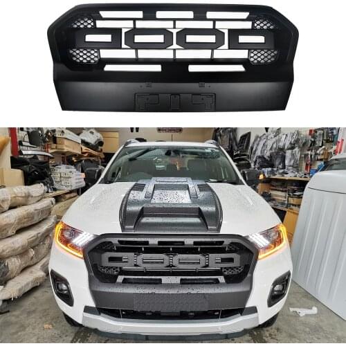 Dood Mesh Mask Front Abs Grill Grills Fit For Ford Ranger Grill Grills T7 T8 Xl Xlt Wildtrak Mk3 Grille Europ Fast Ship 2015-21