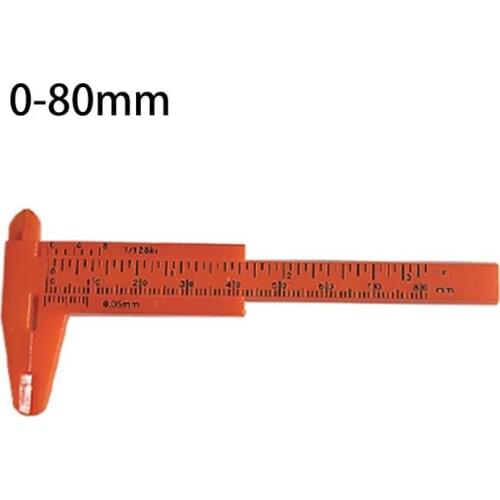 Double scale plastic vernier caliper wenwan measurement student caliper mini measuring tool