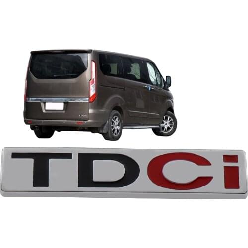 Chrome TDCI for Fusion Mondeo Front Fender Trunk Lid Emblem Decal Badge Sticker