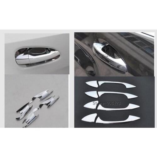 Chrome Car Door Handle Trim Door Bowl Decoration For Mercedes Benz GLK/GL/ML/C Class W204 X204 Car Styling Accessories