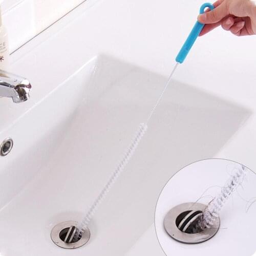 Long Tube Clean Tools Waste Catcher Bendable Kitchen Sewer Cleaning Sink Tub Dredge Brush Pipe Drain Cleaner Kitchen Clean Tools