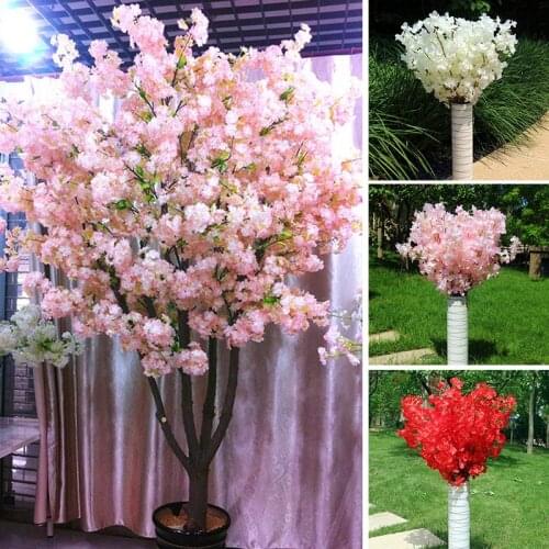 Artificial Trees Silk Cherry Vertical Wedding Party Blossom Flowers Decor