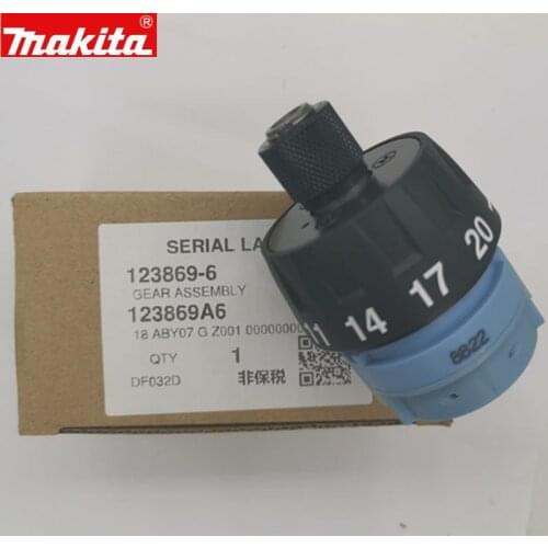 Makita 123869-6 Gear Assy Gearbox for DDF083 DF032D DF032DZ Power Tool Accessories Electric tools part