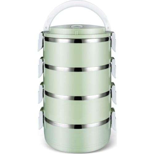 High Capacity Lunch Box Portable Keep Warm Sealed Fruit Cute Lunch Box Stainless Steel Boite Rangement Food Container DG50LB