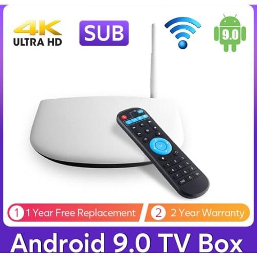 Leadcool Q1304 Android TV Box Amlogic S905W Quad Core Android 9.0 SUB Full HD Smart TV Box 2.4G Wifi 4K Media Player Leadcool